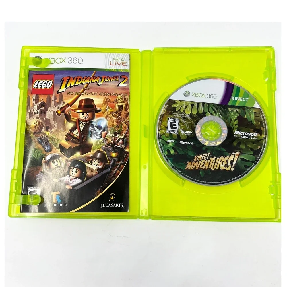 Lego Indiana Jones 2 the Adventure Continues Xbox 360‎ W Manual TESTED